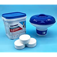 PI Cloro 10 Acciones Astralpool (5 Kilos) + Dosificador Cloro PoolIberica | Kit Mantenimiento Piscinas | Tratamiento…